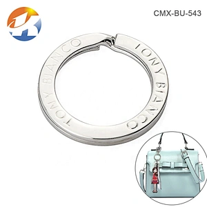 Wholesale Cheap Metal O Ring Keychain, Custom Engraved Logo Metal Keychain Ring