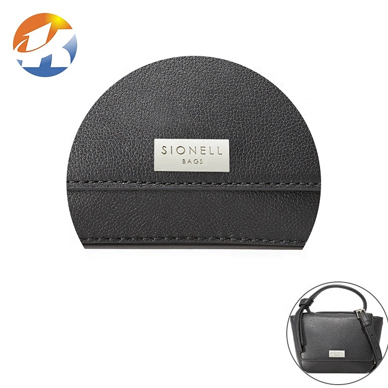 Professional Custom Metal Engraved Logo Plate, Bag Accessories Nickel Metal Label for Handbags