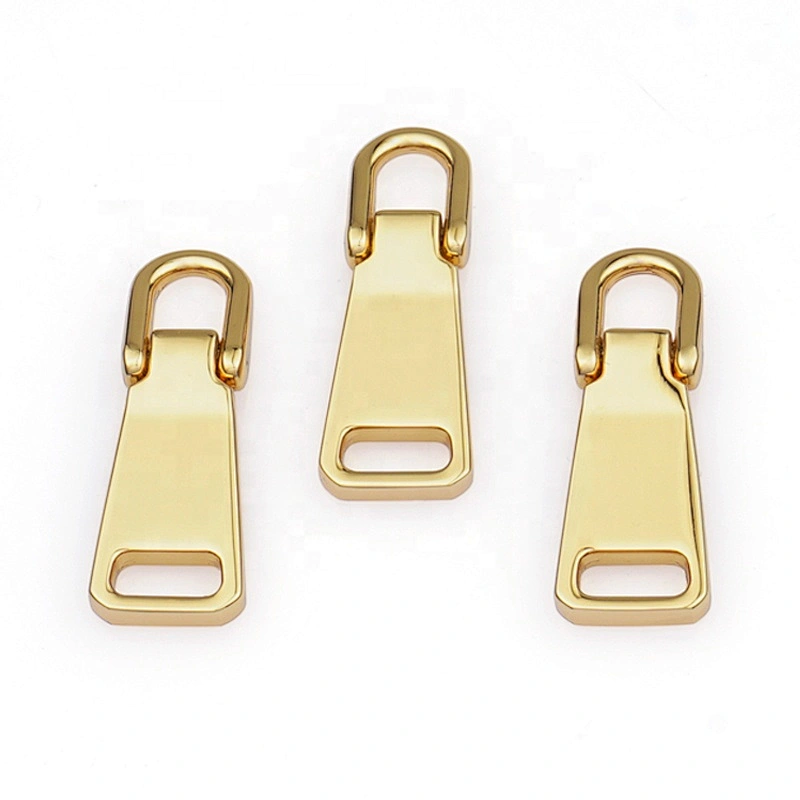 Wholesale Bag Blank Zip Puller, Garment Accessories Custom Metal Zipper Pull Logo, Gold Metal Zipper Puller Slider for Handbags