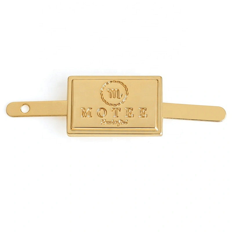 Square Shape Metal Plate Bag, Custom Engraved Logo Metal Label Tag For Bags