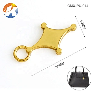 High End Bag Hardware Custom Logo Brand Metal Logo Hang Tags For Handbags