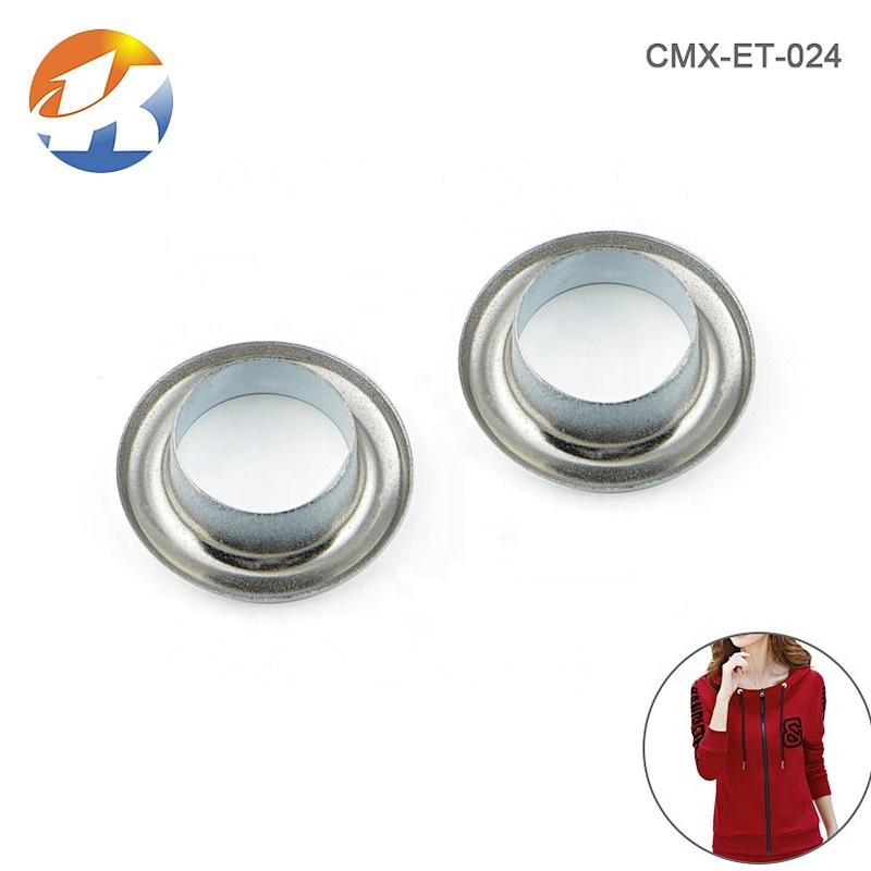 Custom Garment Accessories Metal Eyelet, Iron Round White Painted Metal Grommet For Clothing