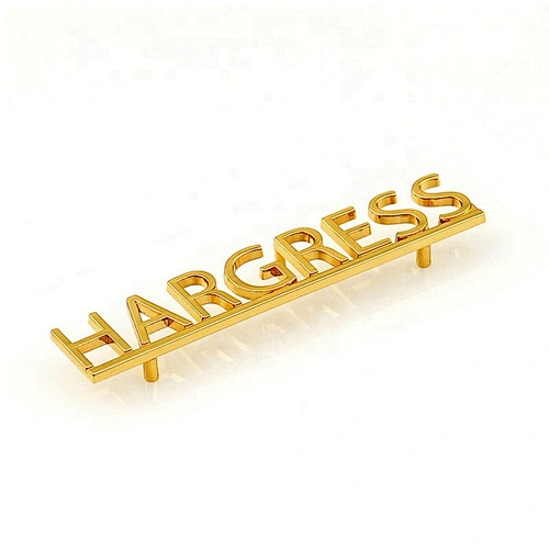 High Quality Gold Letters Metal Logo for Purse, Custom Metal Letters Label Plate for handbags