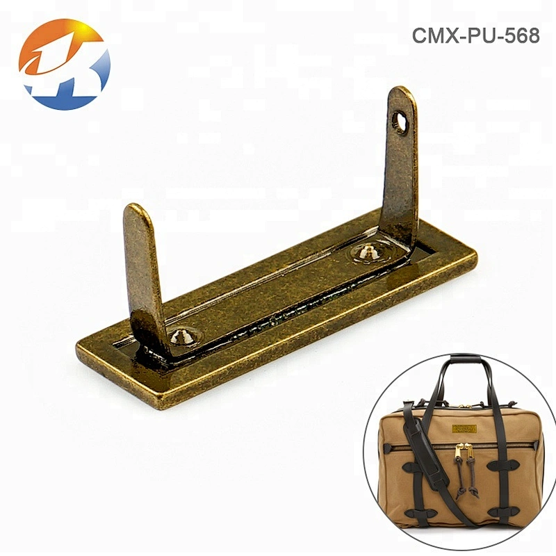 Claws Fixed Bronze Color Engraved Logo Metal Bag Tag