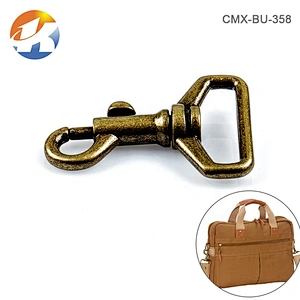 Wholesale Antique Brass Zinc Alloy Metal Bag Snap Hook, Factory Price Metal Hook Buckle for Bags^