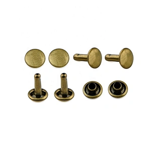 Wholesale Antique Brass Double Layer Metal Rivet For Shoes Garment, Handbag Decoration Rivet
