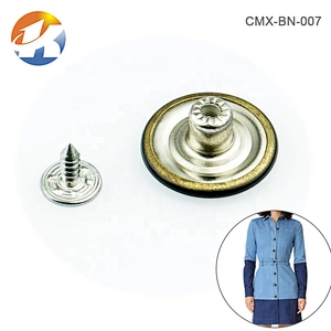 Custom Engraved Logo Jeans Metal Button For Clothes, Black Metal Button For Jackets