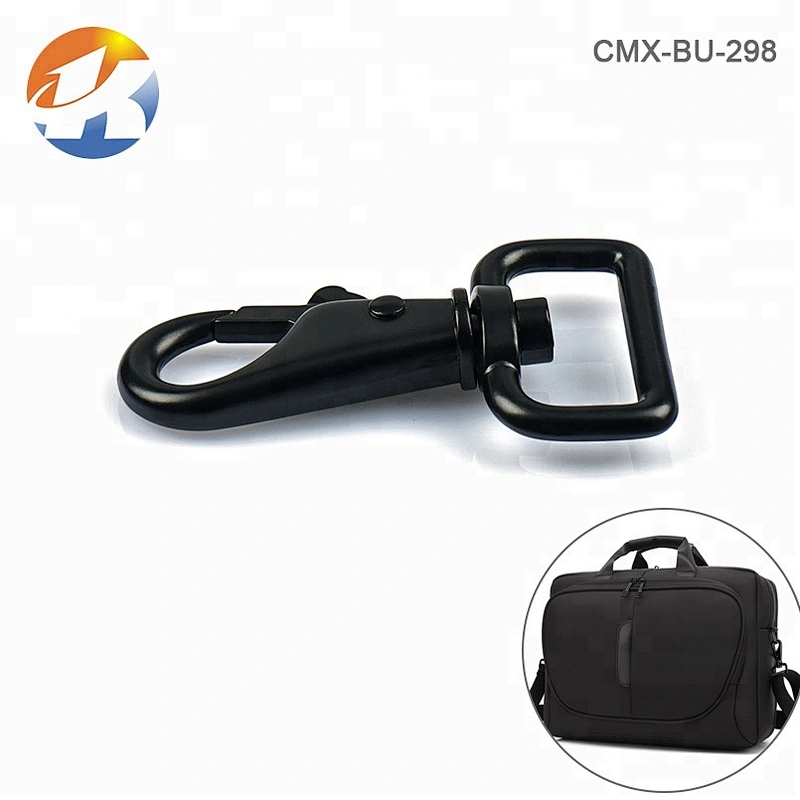 Dongguan Manufacturer Wholesale Factory Price Black Dog Metal Snap Hook, Zinc Alloy Metal Snap Hook Swivel for Bag Accessories