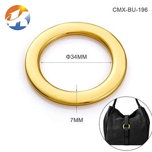 Bag Accessories Bronze Iron Metal O Ring, Wholesale Antique Brass 32mm Round Metal Ring for Backpack