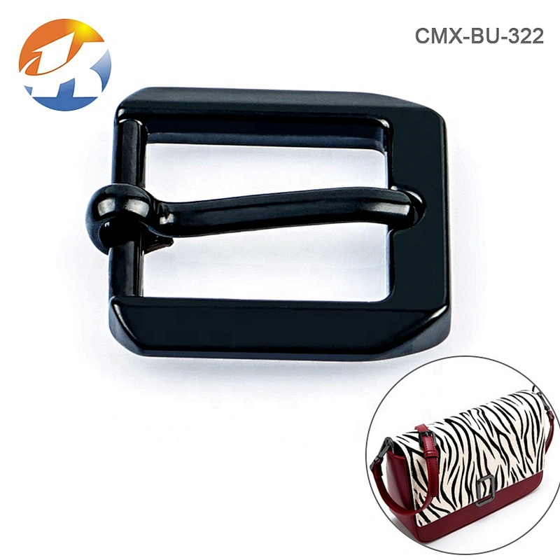 High Quality Black Metal Pin Belt Buckle,  Custom Adjustment Metal Buckle for Bags