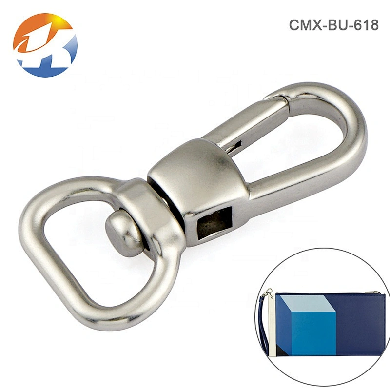 Wholesale 13mm Metal Zinc Alloy Purse Hardware Metal Spring Snap Hook Handbag For Bag's Strap