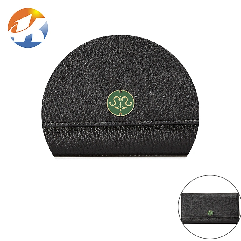 Design Round Shape Metal Cloth Tag with 2 Holes, Custom Sewing Metal Logo Label  for Garment