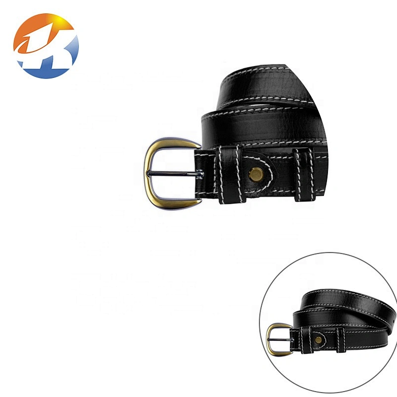 High Quality Custom Zinc Alloy Brushed Antique Brass Metal Pin Belt Buckle