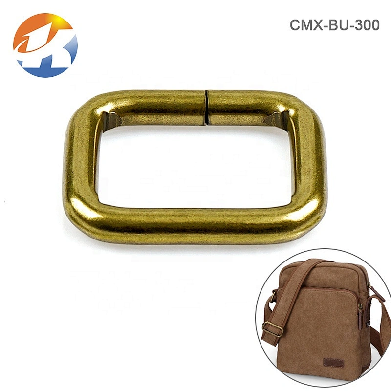 Backpack Iron Bronze Metal Buckles, Wholesale Square Metal Buckle for Bag Strap