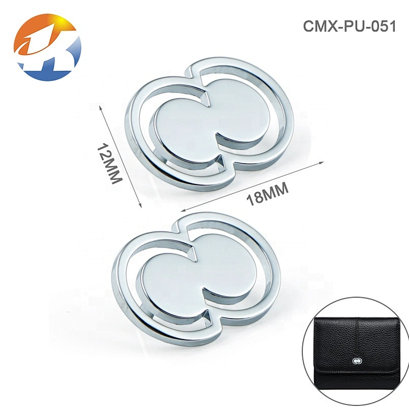 Manufacturer Custom Metal Brand Logo, Nickel Plated Small Metal Name Plates For Purse^