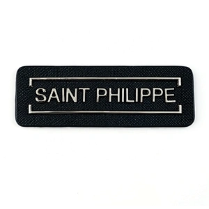 Factory Direct OEM ODM Garment Accessories Leather Metal Label, Custom Metal Letters Plate for Bags