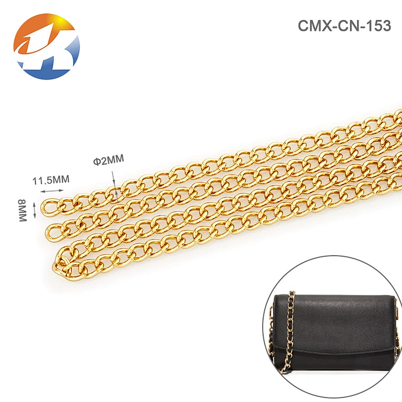 Bag Accessories Gold Decorative Metal Chain