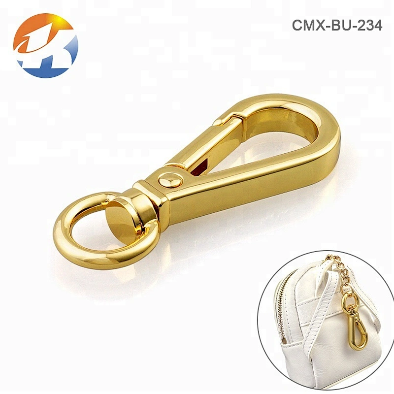 Zinc Alloy Gold Handbag Metal Clip Swivel Snap Hoook for Bag, Fashion Metal Hook Buckle for Purse