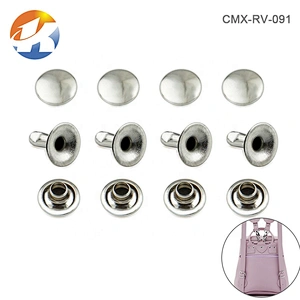 High Quality Sliver Plated Single Cap Rivets, Handbag Metal Rivets For Clothing