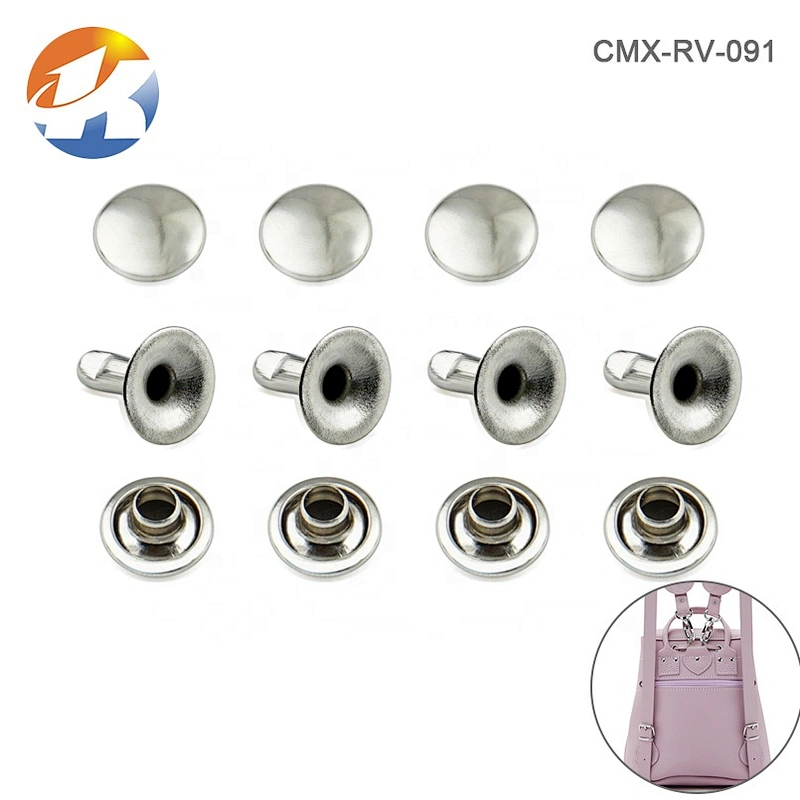 High Quality Sliver Plated Single Cap Rivets, Handbag Metal Rivets For Clothing