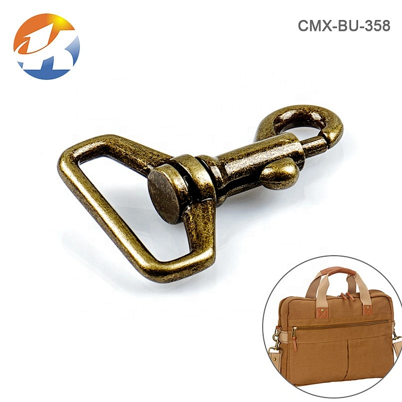 Wholesale Antique Brass Zinc Alloy Metal Bag Snap Hook, Factory Price Metal Hook Buckle for Bags^