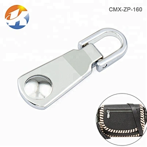 Handbag Accessories Nickel Plated Metal Zip Puller