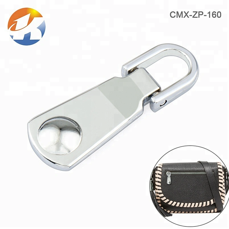 Handbag Accessories Nickel Plated Metal Zip Puller
