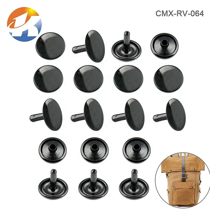 Wholesale Handbag Hardware Metal Double Cap Rivet For Leather Bags