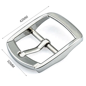 Wholesale Bag Hardware Accessories Adjuster Metal Pin Buckle, Custom Zinc Alloy Nickel Pin Metal Buckle