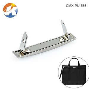 Engraved Logo Nickel Custom Metal Purse Logo