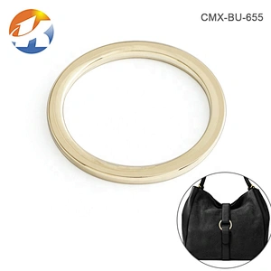 High Quality Custom Zinc Alloy Bag Metal O Ring, Wholesale 22mm Gold Round Metal Ring for Handbags