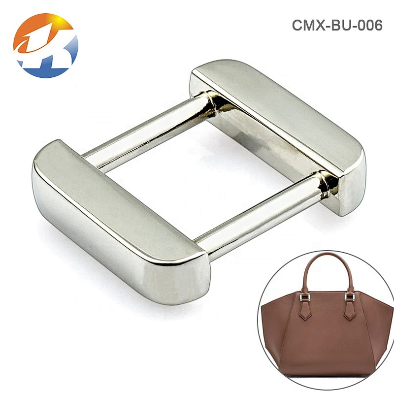 Factory Direct Wholesale Metal Square Buckle for Backpack, 25mm Silver Metal Buckle for Handbags