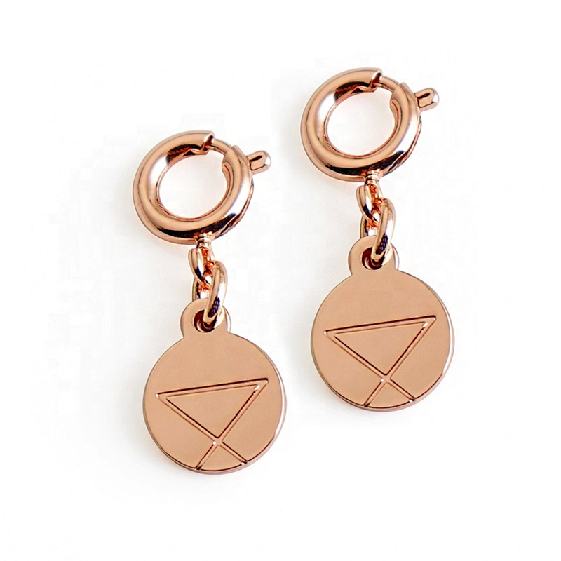 Hot Sale Fashion Oval Shape Engraved Silver Metal Tag, Small Hanging Metal Logo Tag