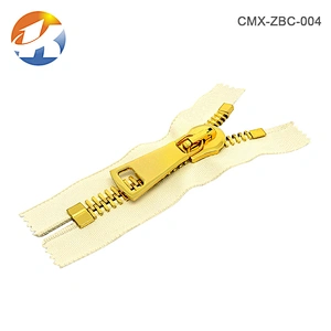 OEM/ODM Gold Teeth Wholesale Metal Zip