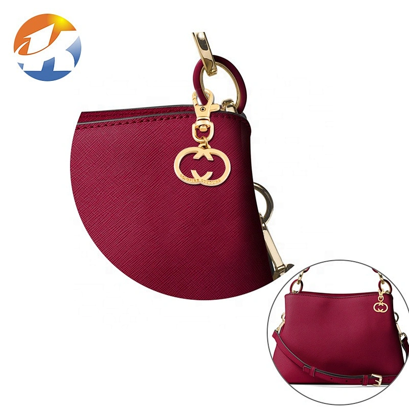 Fashion Design Custom Metal Logo Hang Name Tag with Snap Hook for Handbags, Bag Decorative Golden Metal Plate