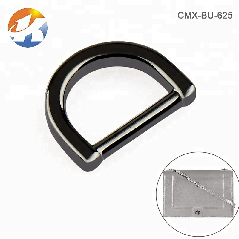 Bag Metal Accessories Zinc Alloy Small D Ring, 11mm Gunmetal Metal D-ring for Bag Handbag