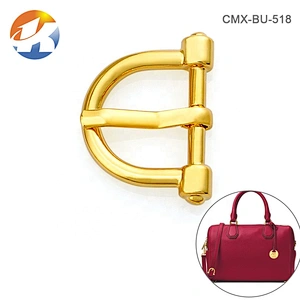 New Products Fashion Bag Gold Metal Pin Buckle, Custom 15mm Zinc Alloy Metal Pin Buckle for Handbags