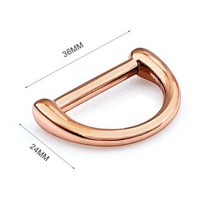 High Grade Handbag Hardware 30mm Metal D Ring, Custom Zinc Alloy Silver Metal D Ring for Bags