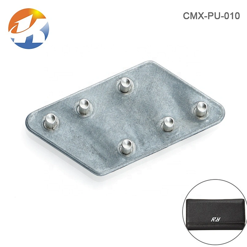 Custom Purse Accessories Double R Metal Letters Label for Bags, High Quality Made Small Metal Logo Tag for Purse