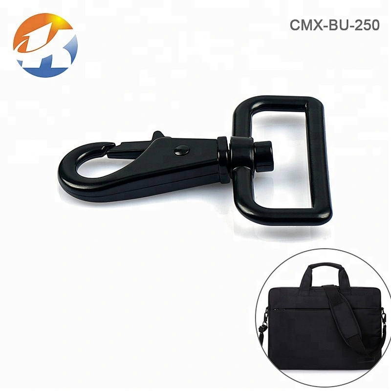 Professional Manufacturer Zinc Alloy Black Carabiner Snap Hook