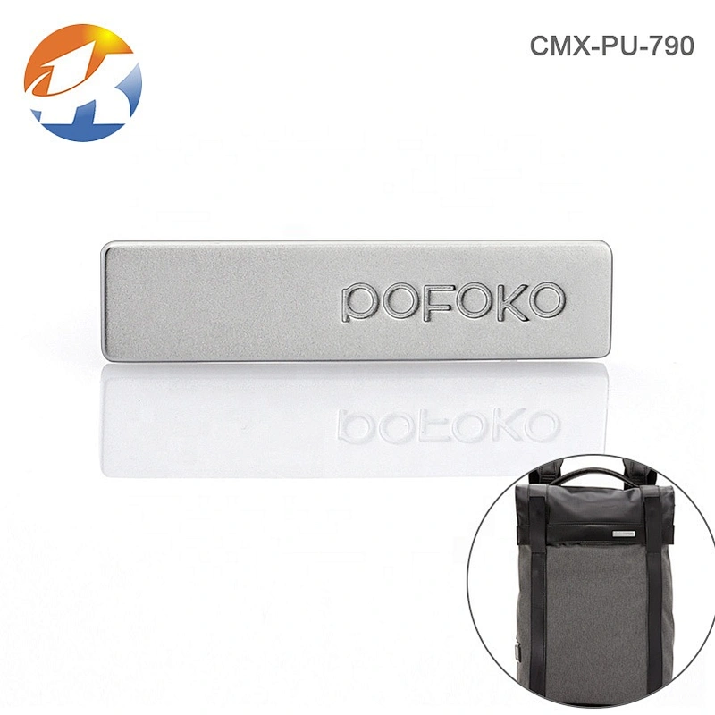 Alloy Die-casting Silver Handbag Metal Label Logo