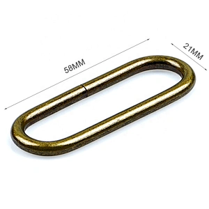 Wholesale Oval Shape Antique Brass Metal Ring, Bag Hardware Cheap Price 2 Inch Iron Metal Ring for Strap
