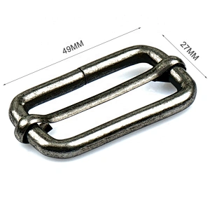 Wholesale Cheap Antique Brass Metal Adjustable Loop Buckle for Collars and Backpack