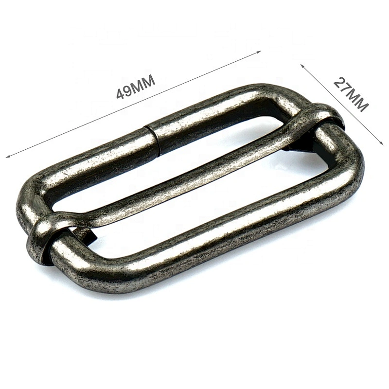 Wholesale Cheap Antique Brass Metal Adjustable Loop Buckle for Collars and Backpack
