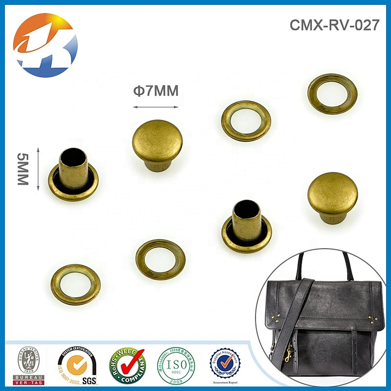 High End Quality Single Head Iron Custom Gold Rivet