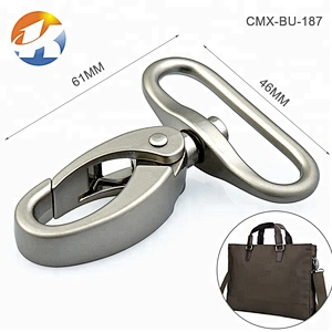 Hot Sale Handbag Hardware Metal Trigger Snap Hook, Golden Plated Swivel Metal Snap Hook for Bags