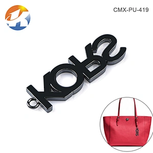 Siamese Letters Gunmetal Hang Metal Logo Design