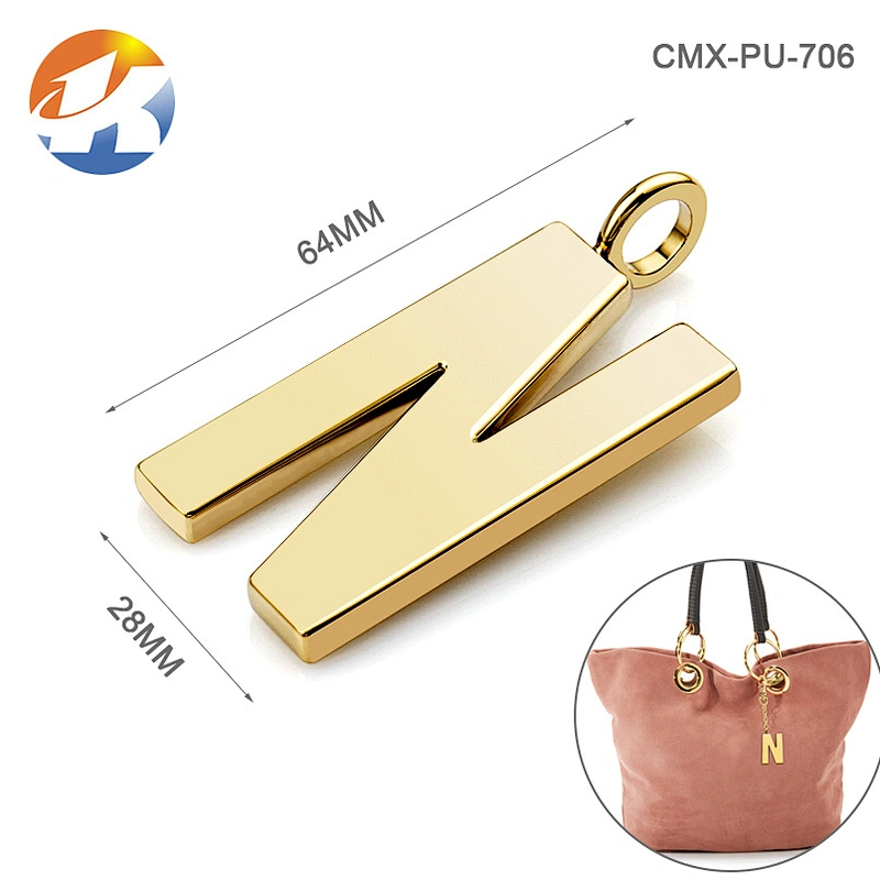 Professional Custom Hang Gold Handbag Labels Metal