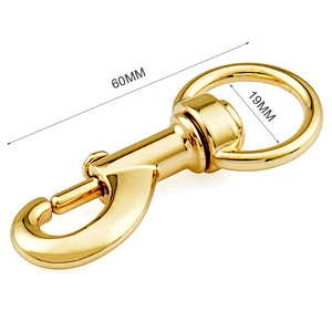 High Quality Metal Keychain Hook, Bag Hardware Gold Metal Snap Hook For Handbag