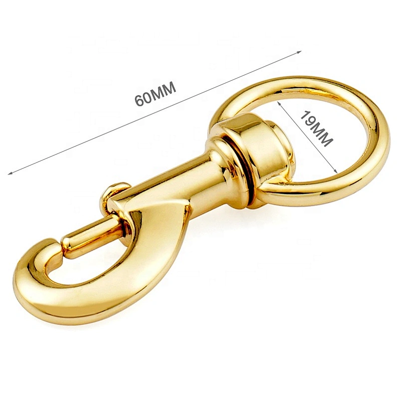 High Quality Metal Keychain Hook, Bag Hardware Gold Metal Snap Hook For Handbag